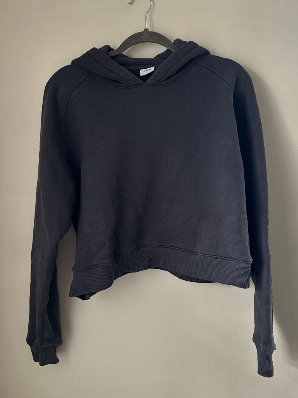 Outdoor Voices Grey Nimbus Cotton Cropped Hoodie - Picture 2 of 4